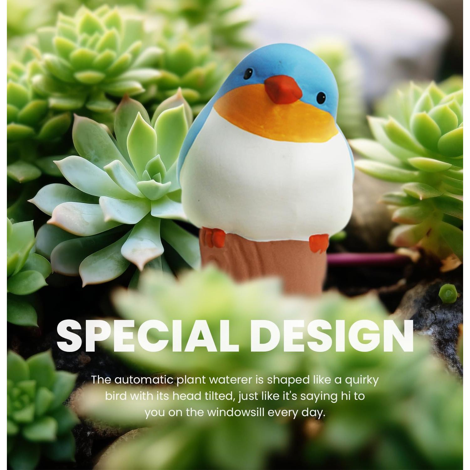 Esferas de Riego para Plantas YFDB - 4 Piezas Diseño Pájaro