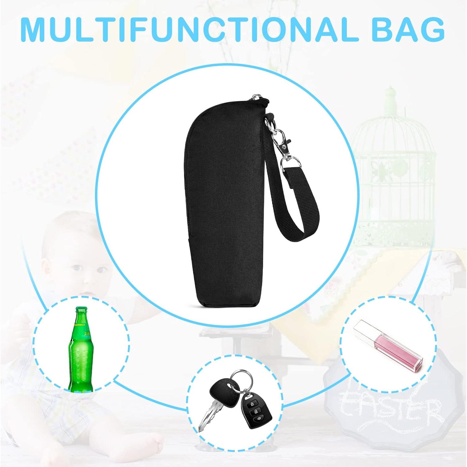 Bolsa Térmica Aislante Accmor para Botellas de Bebé Negra