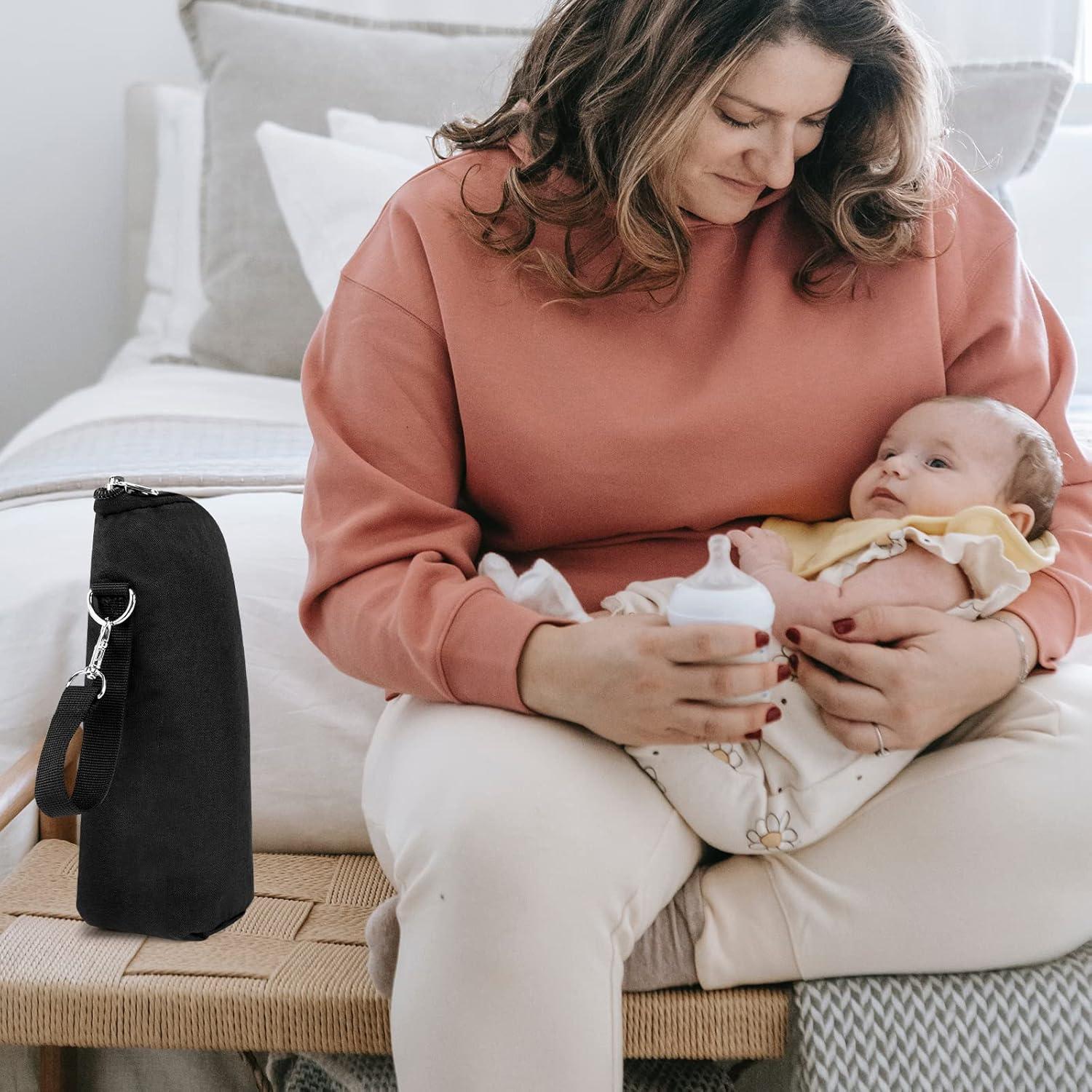 Bolsa Térmica Aislante Accmor para Botellas de Bebé Negra