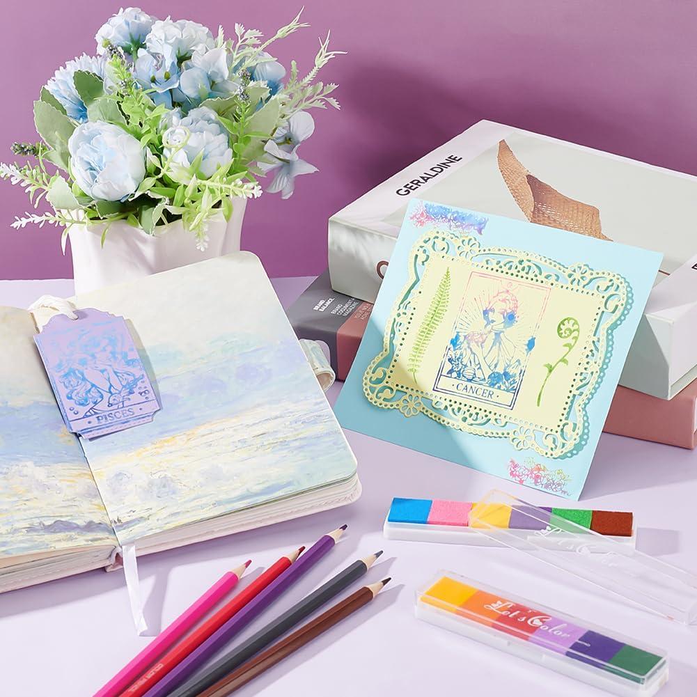 Sellos de Silicona Transparentes INFUNLY 12 Diosas Constelaciones