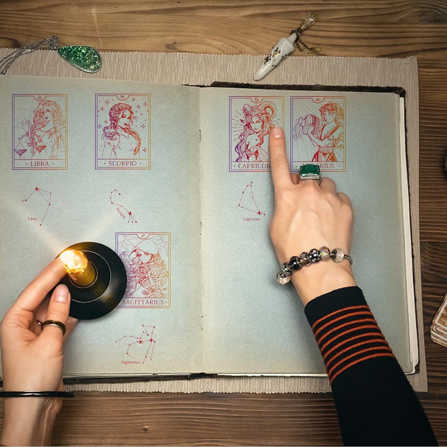 Sellos de Silicona Transparentes INFUNLY 12 Diosas Constelaciones