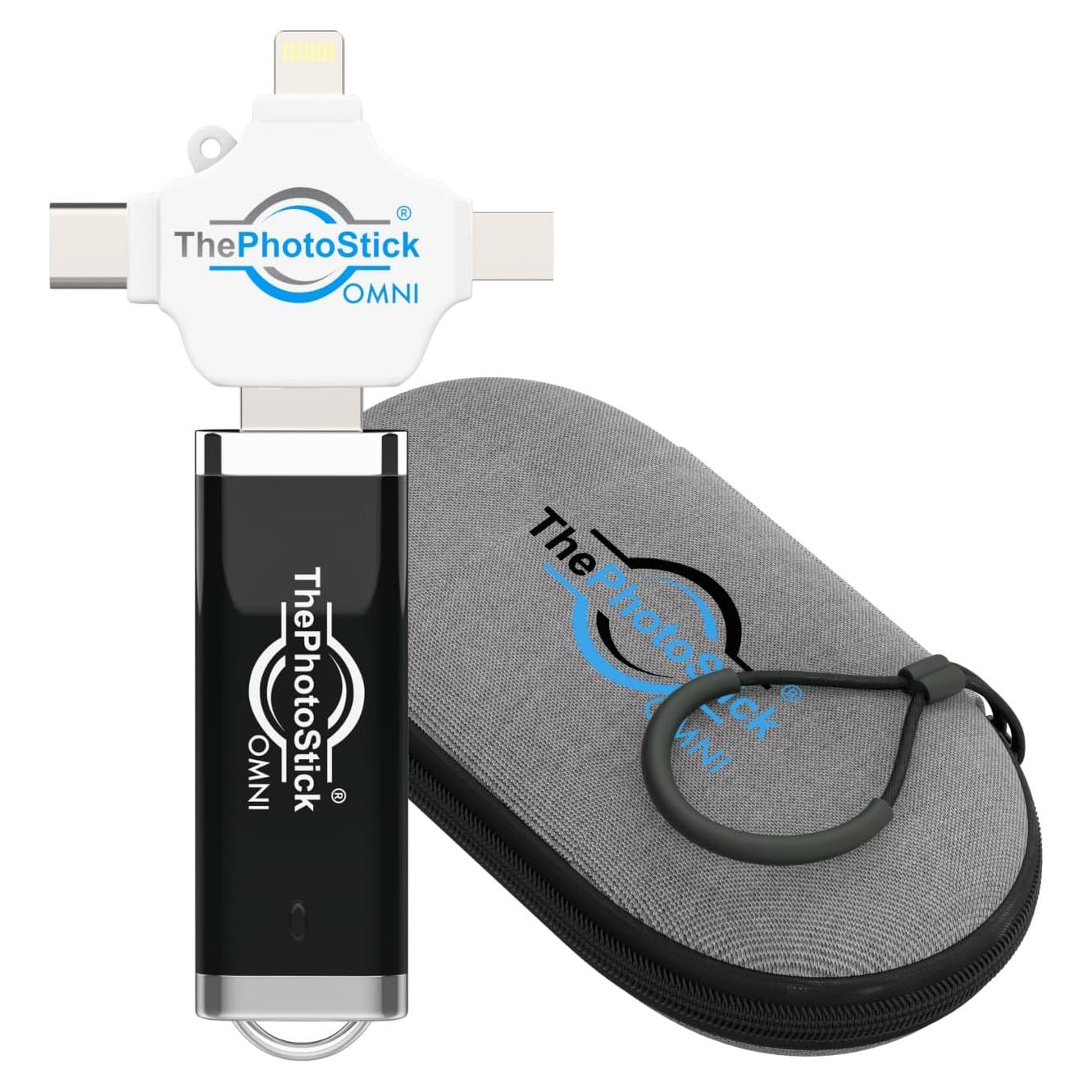 ThePhotoStick Omni 128GB + Funda Protectora | Respaldo Seguro
