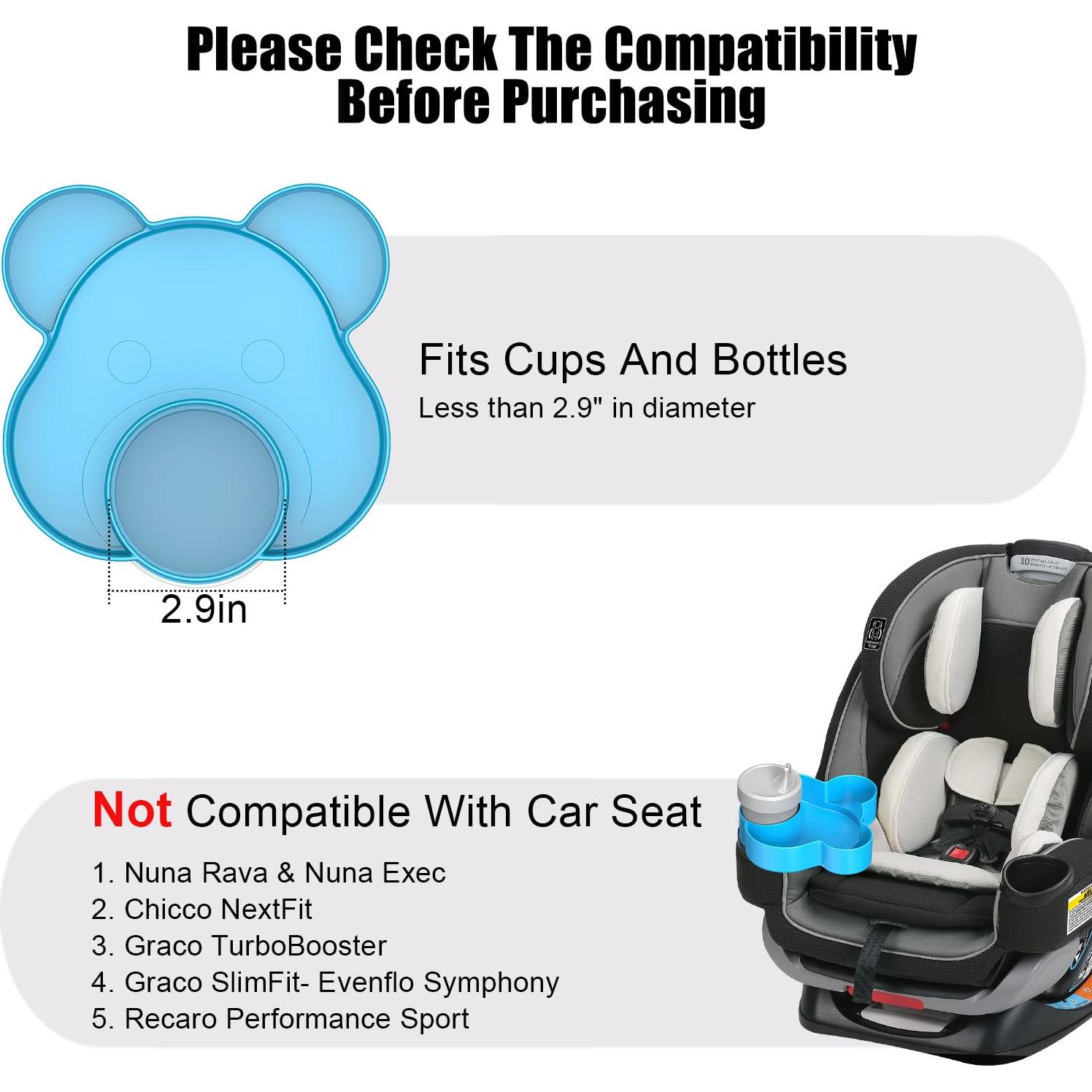 Bandeja de Snacks para Asiento de Auto BlueOrigin - Oso Azul