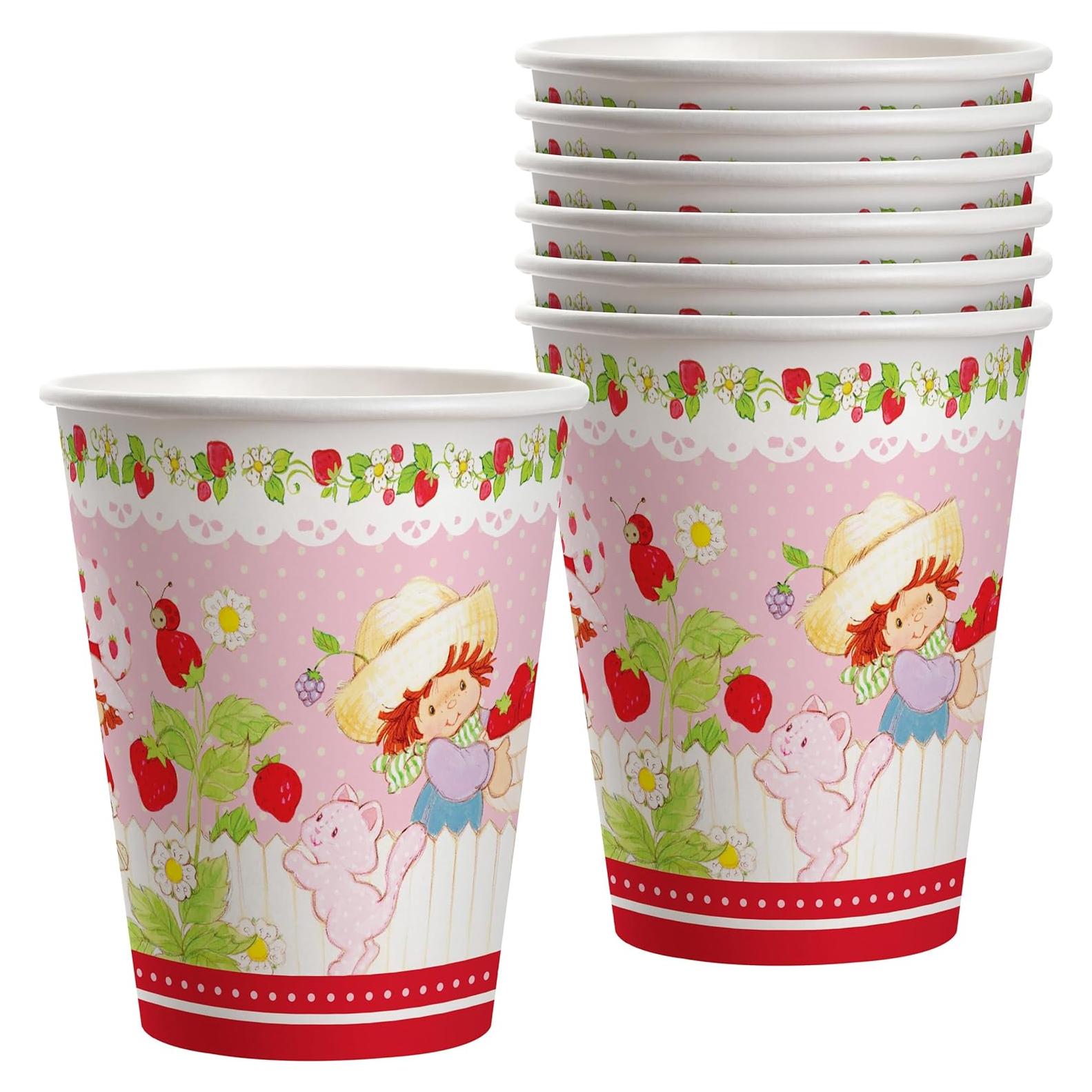 Tazas de Papel Fresa Cortada Treasures Gifted 8ct 355ml