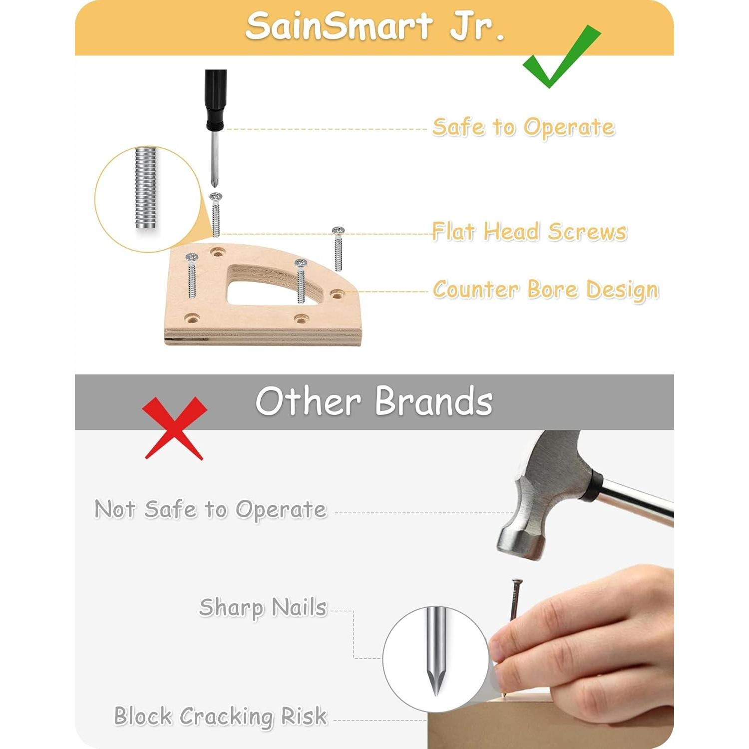 Kit de Carpintería 2-en-1 SainSmart Jr. Helicóptero y Coche