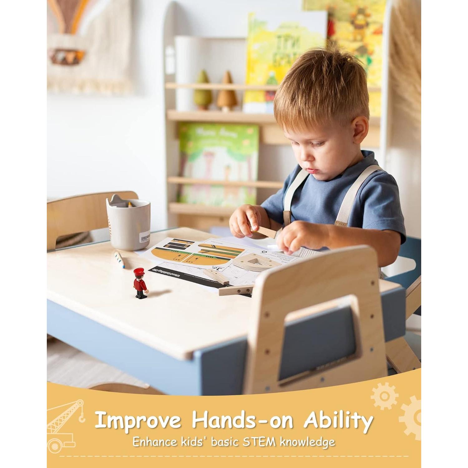 Kit de Carpintería 2-en-1 SainSmart Jr. Helicóptero y Coche