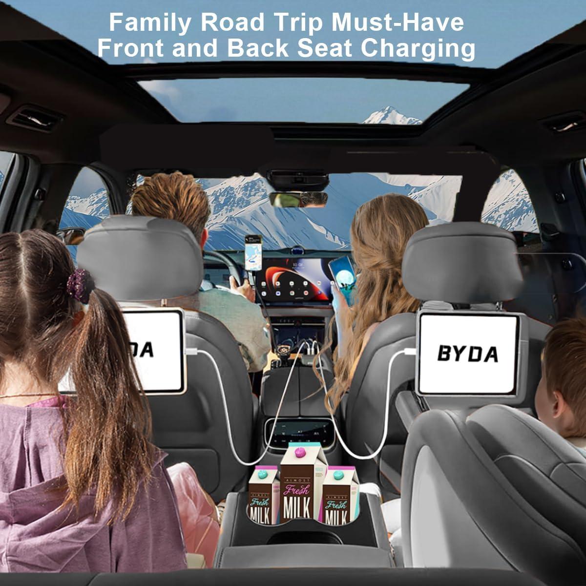 Cargador de coche BYDA 69W rápido USB-C para iPhone y Android