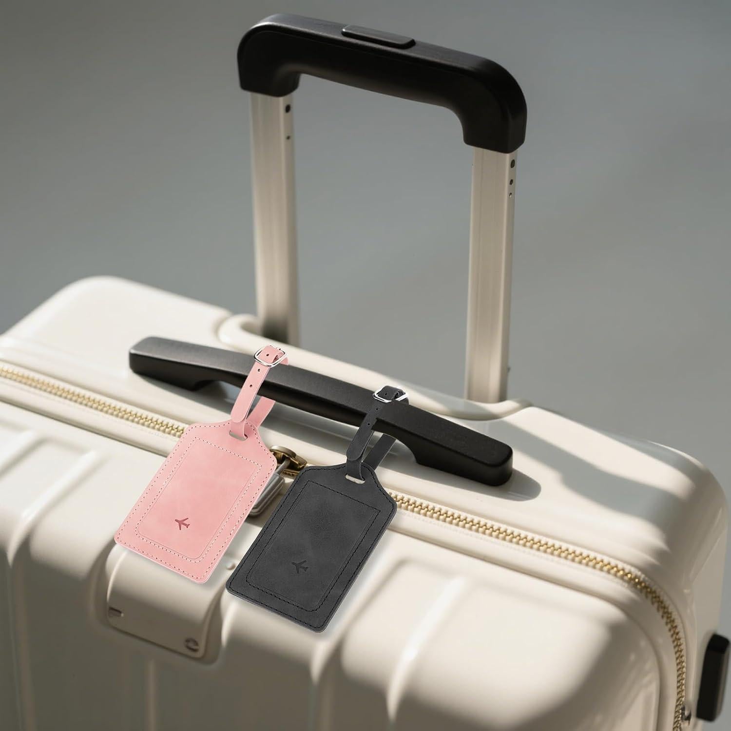 Set de 2 Fundas de Pasaporte y Etiquetas de Equipaje RFID