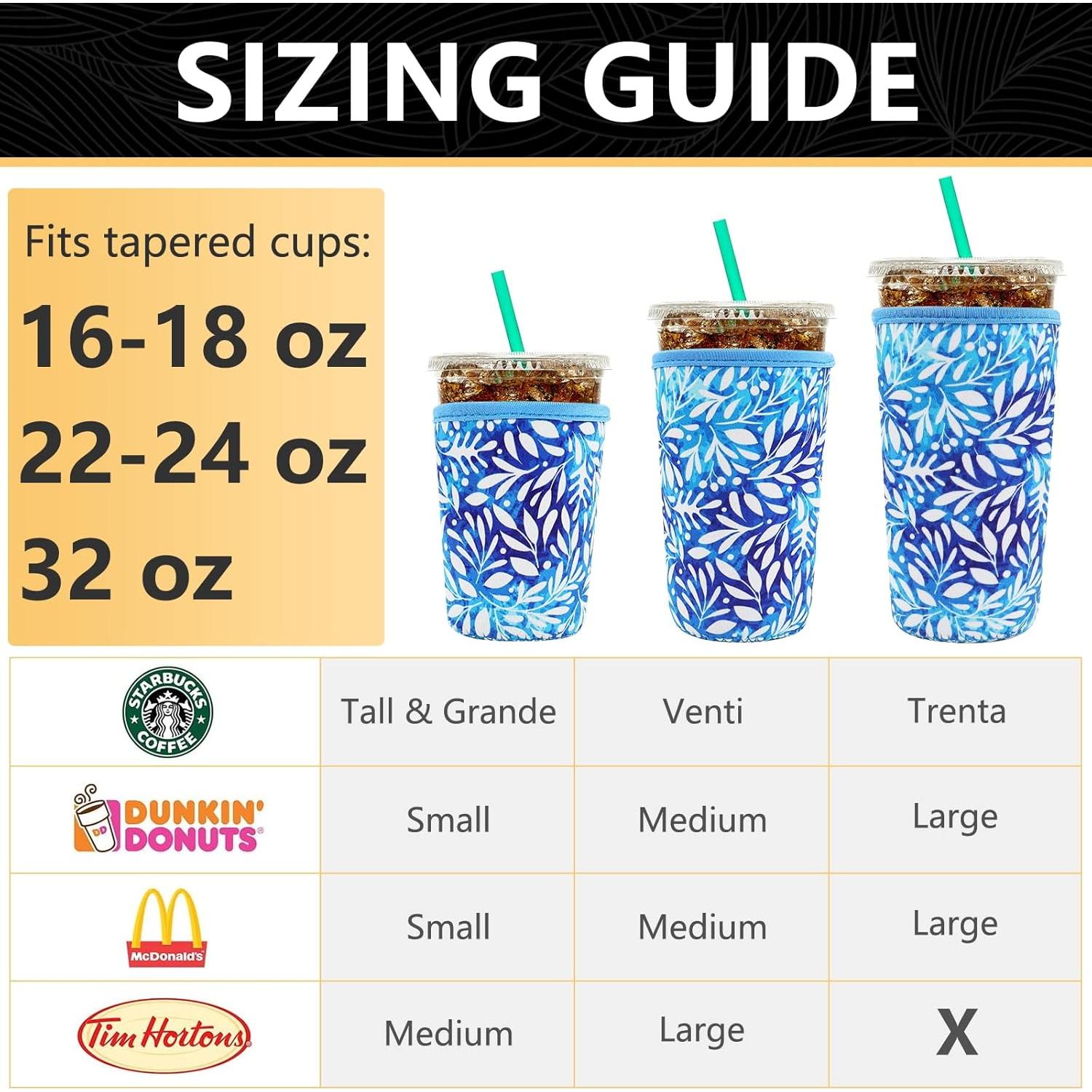 Mangas Aislantes Reutilizables YR para Vasos de Café Helado - 3 Pzs