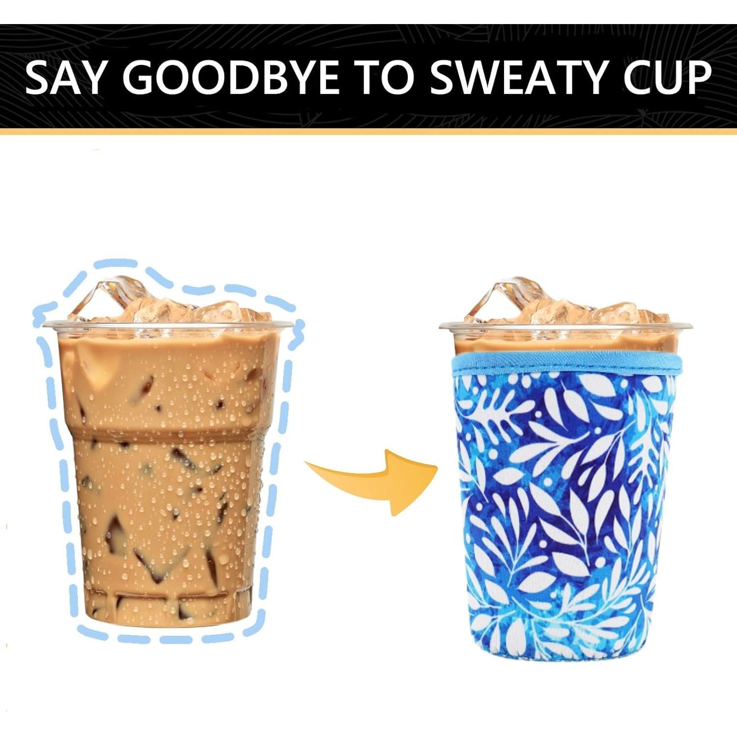 Mangas Aislantes Reutilizables YR para Vasos de Café Helado - 3 Pzs