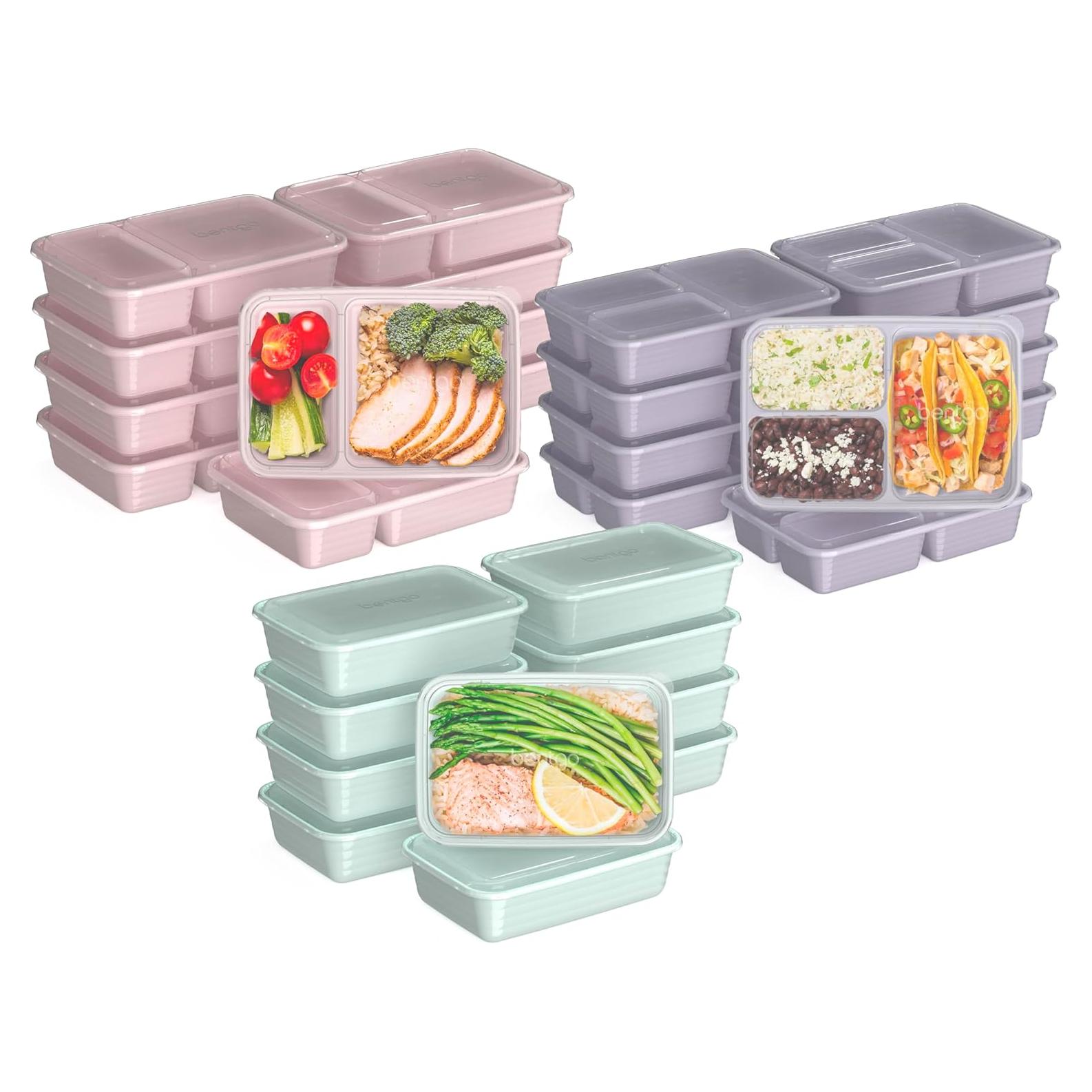 Bentgo Kit de Preparación de Comidas 60 Piezas - Contenedores Reutilizables Apto Microondas
