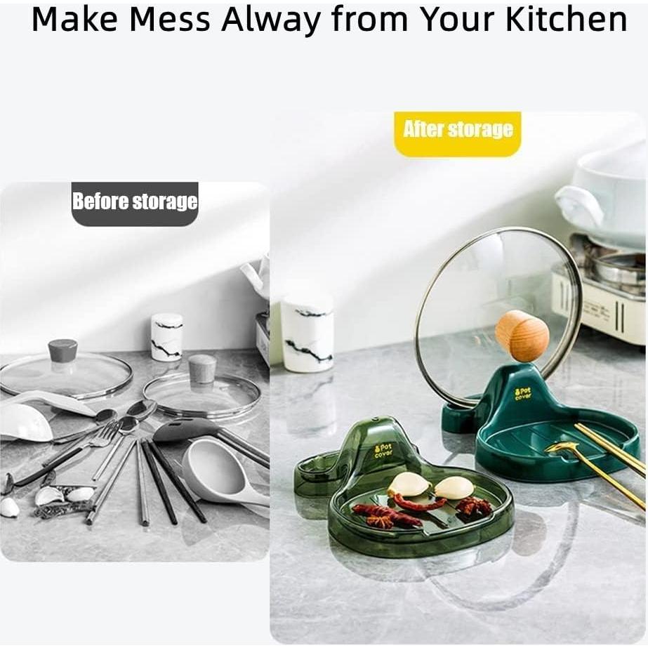 Soporte de Espátula de Cocina Miretior Verde Multifuncional