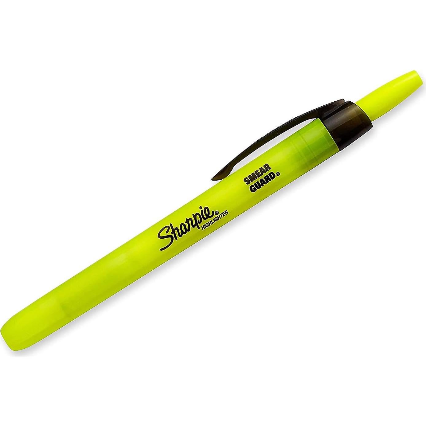 Marcadores Resaltadores Retráctiles Sharpie Amarillo Fluorescente 5 Unidades