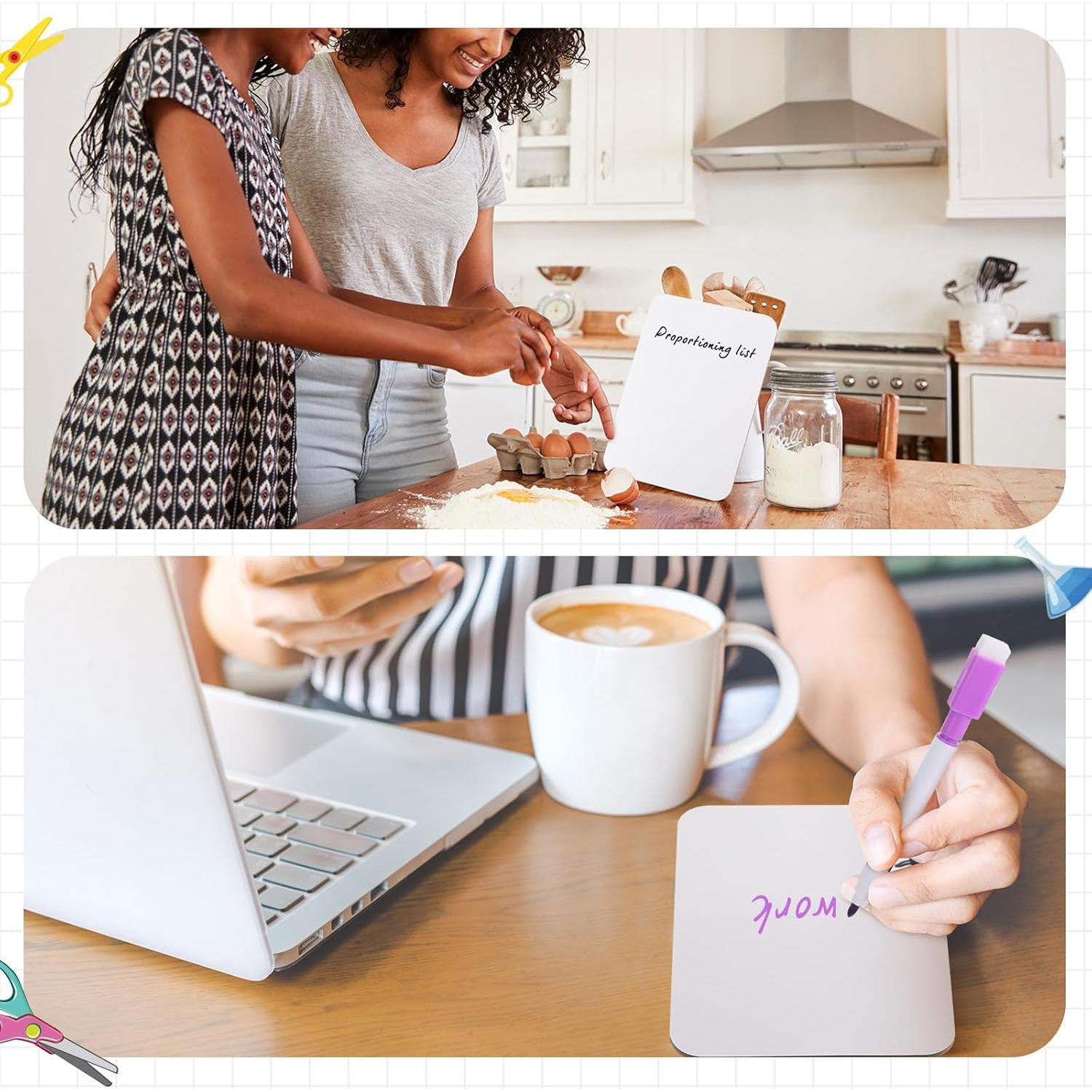 2 Mini Tableros Blancos Doble Cara Affrolling 12.7x17.8cm