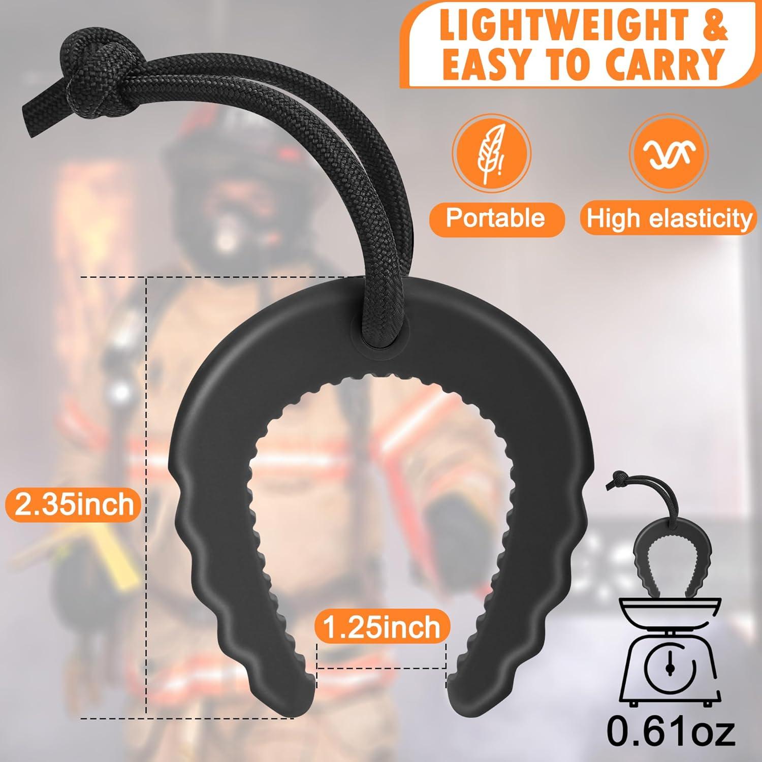 Crosize Detenedores de Puertas 4 Piezas Negro TPE