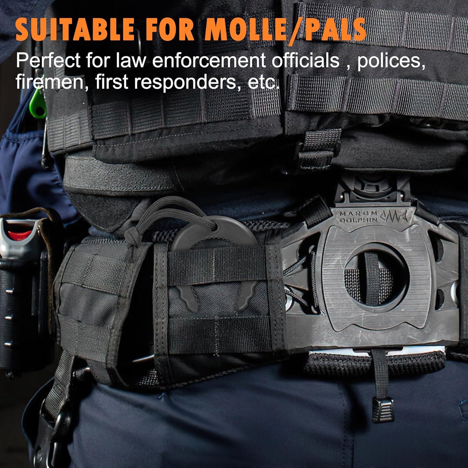 Crosize Detenedores de Puertas 4 Piezas Negro TPE