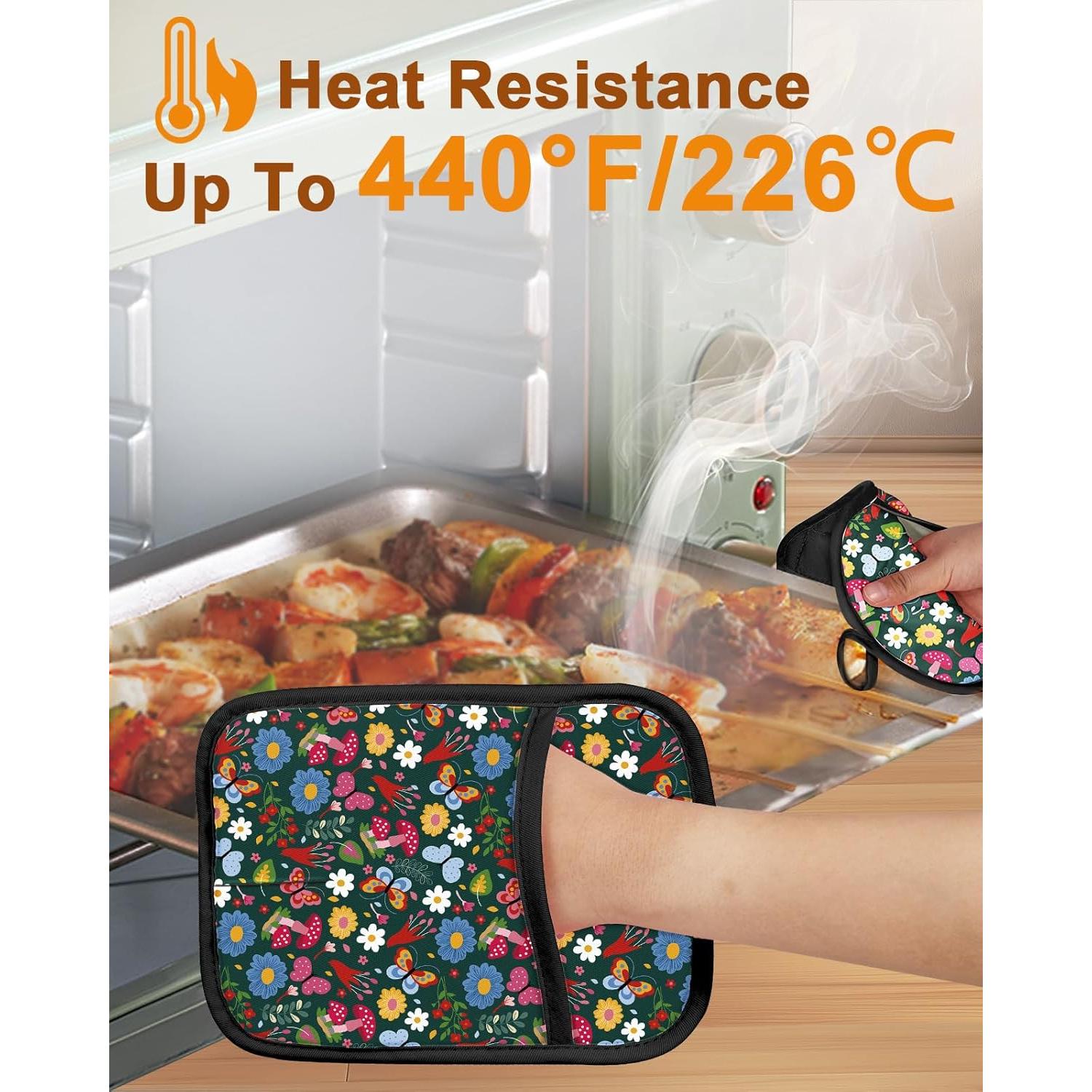 Soportes para Ollas Swooflia 100% Algodón 2 Piezas Resistentes al Calor