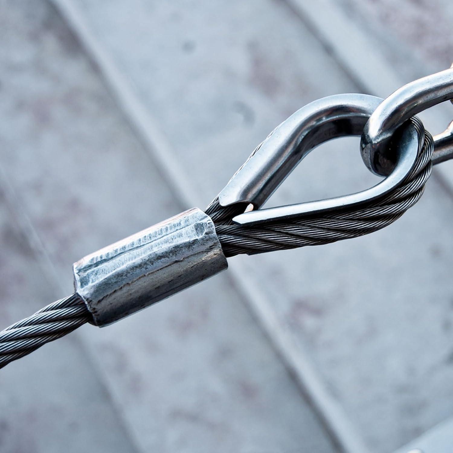 Manga de Crimpado de Aluminio uxcell 6mm Plata 25pcs