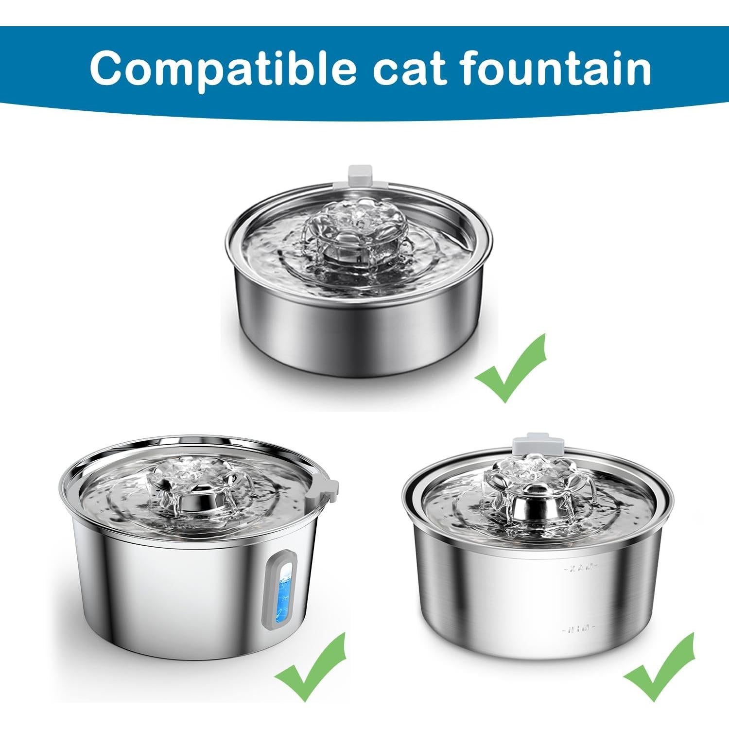 Filtros de Reemplazo para Fuente de Agua Gatos OYES 4 Pzas