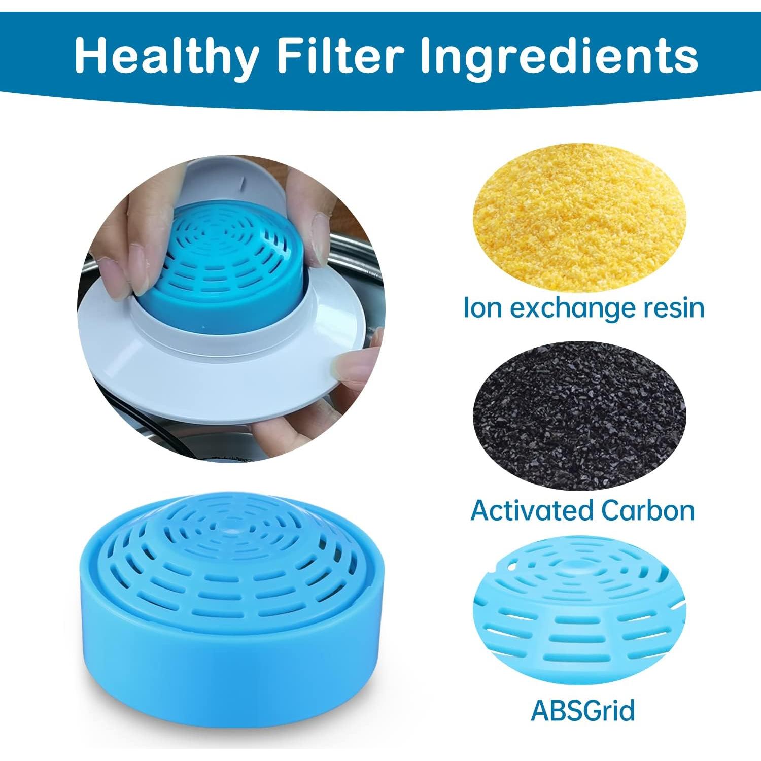 Filtros de Reemplazo para Fuente de Agua Gatos OYES 4 Pzas