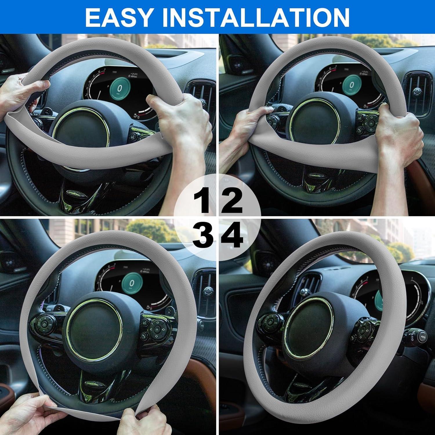 Cubierta de Volante Spurtar Gris Antideslizante 38-42 cm