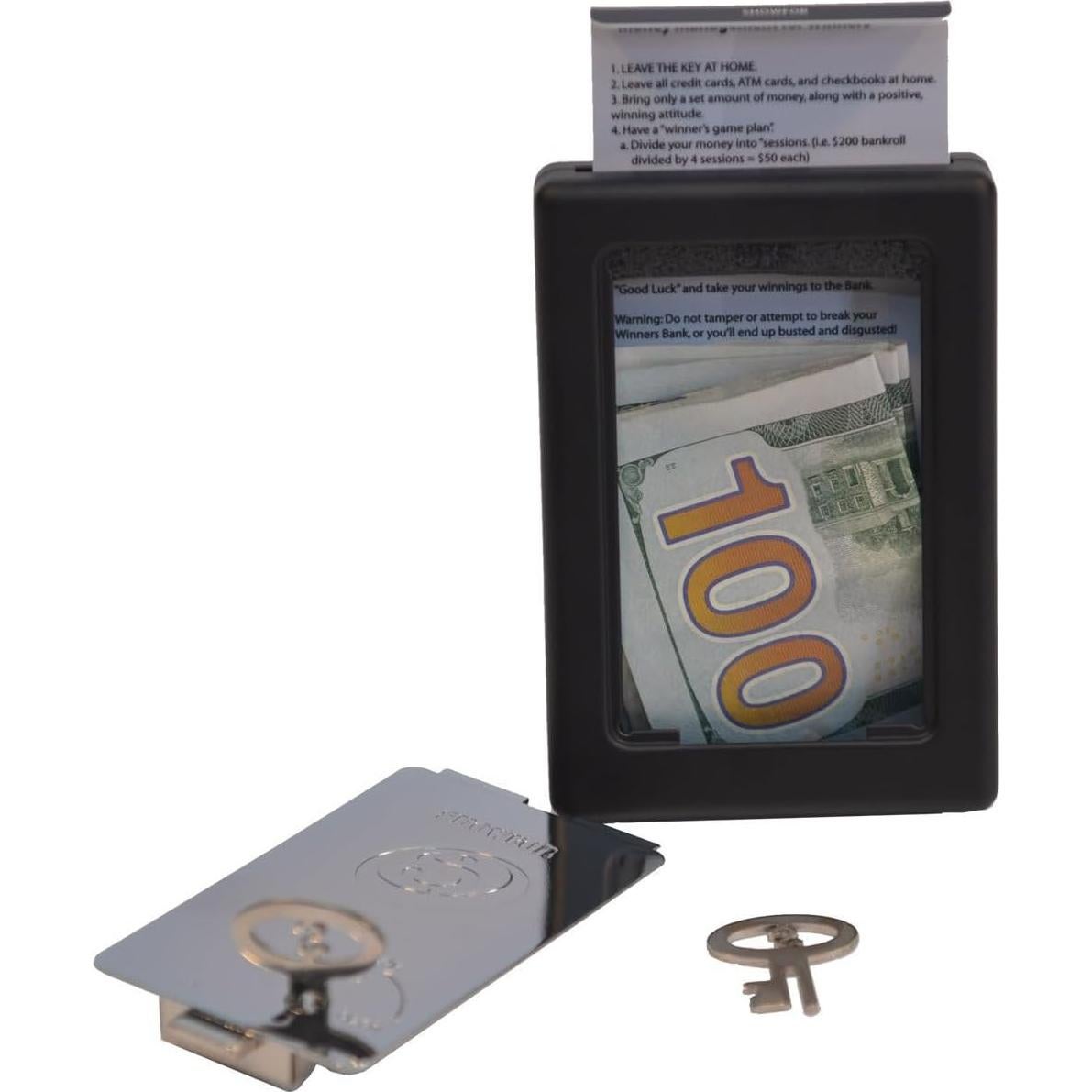 Caja de Ahorro Ganadora S Showfor Matte Black 200 - Monedero Casino