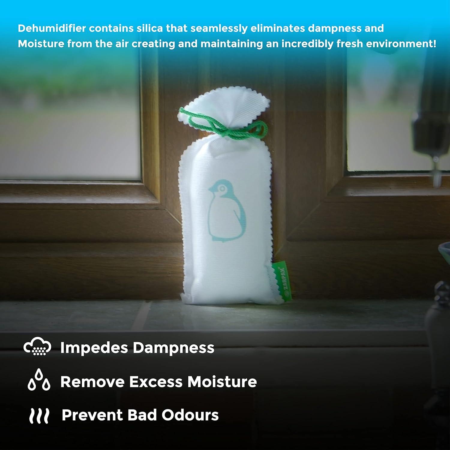 Absorbentes de Humedad ZARPAX 155g - Juego de 2 Reutilizables