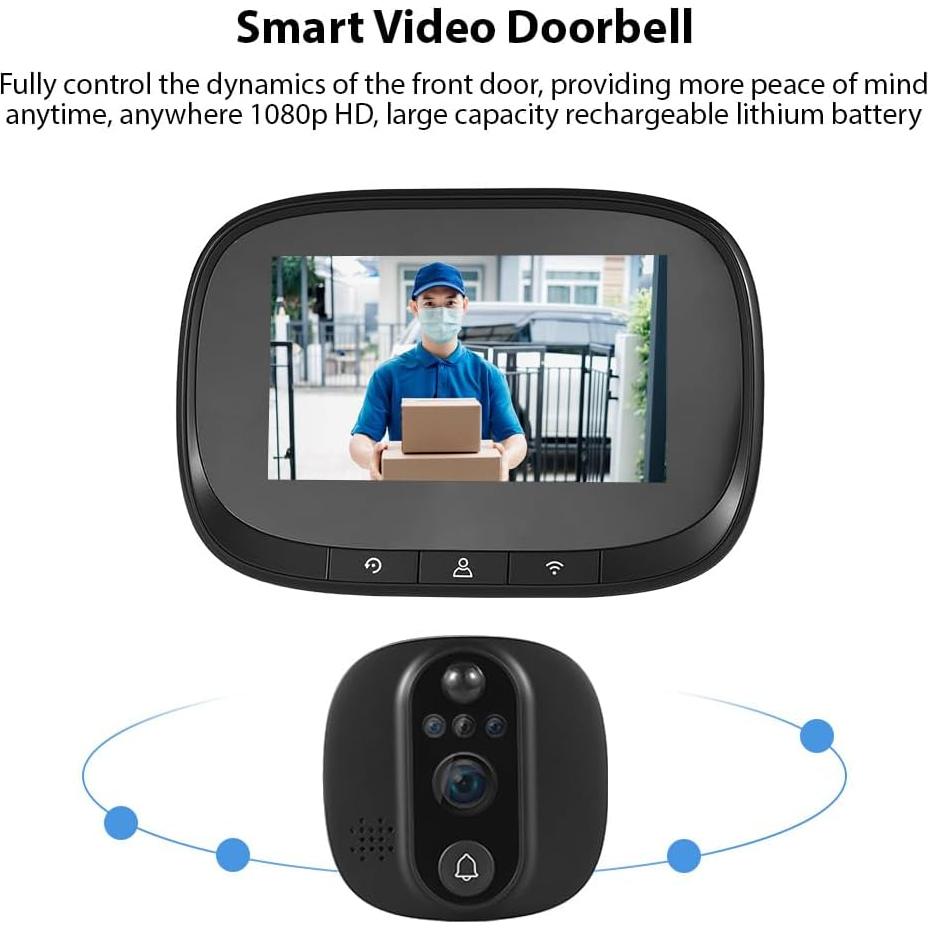 Cámara de Timbre Video Inteligente Swokely 4.3" WiFi