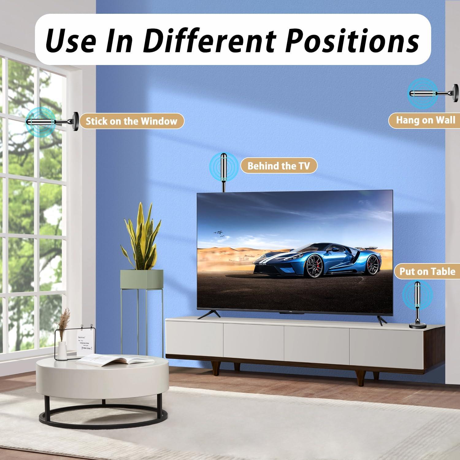 Antena Digital Interior ApexWaveTV AP011-2 4K HDTV 360°