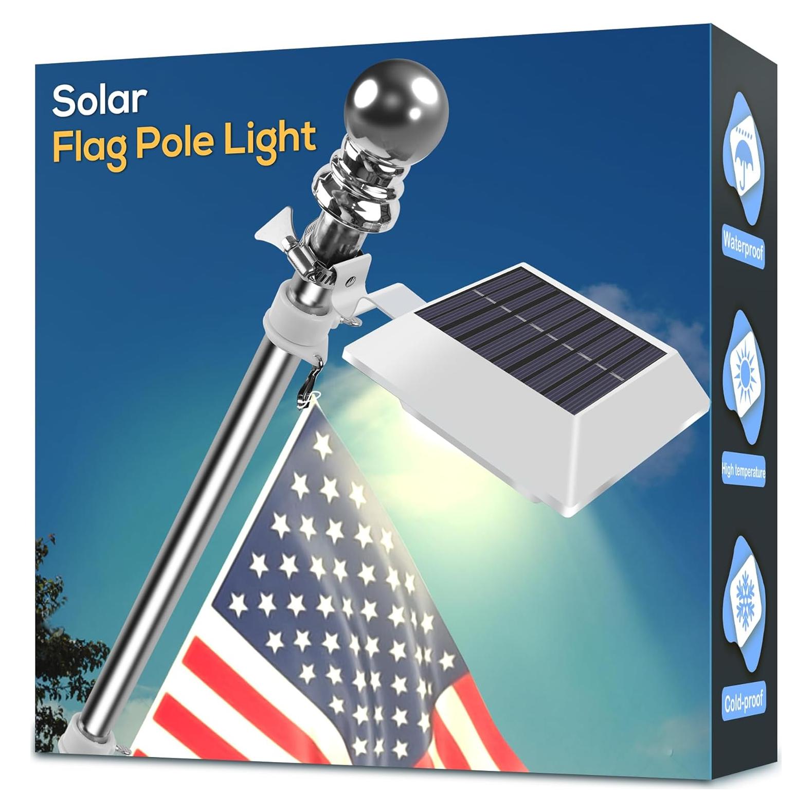 Luz Solar para Poste de Bandera Little Joke 3000K LED 12 LEDs