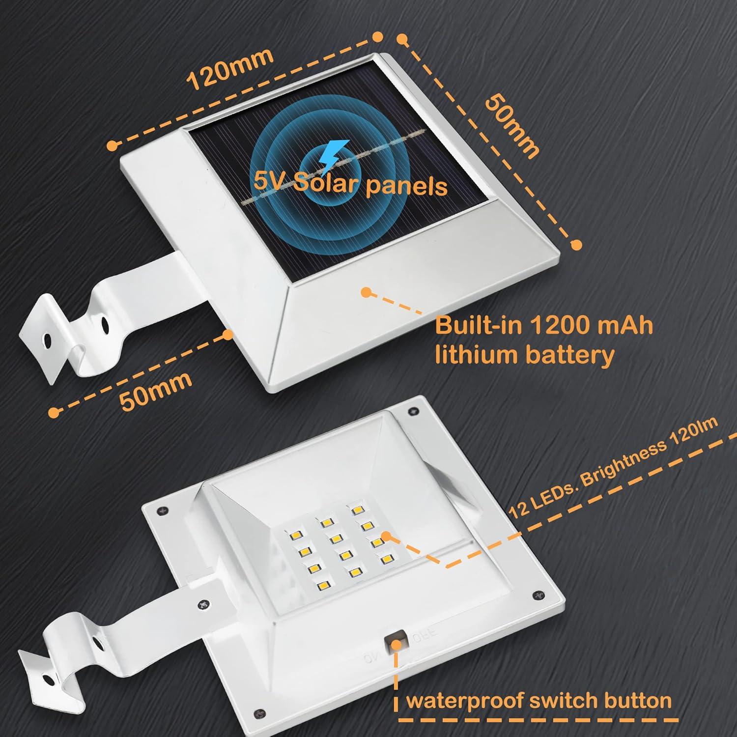 Luz Solar para Poste de Bandera Little Joke 3000K LED 12 LEDs