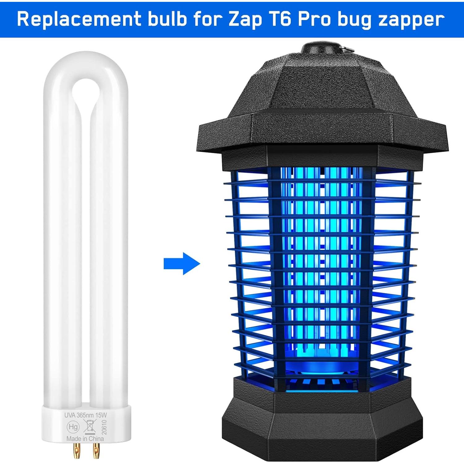 Bombilla de Reemplazo GOOTOP 15W para Insecticidas T6, K15, T9, X3