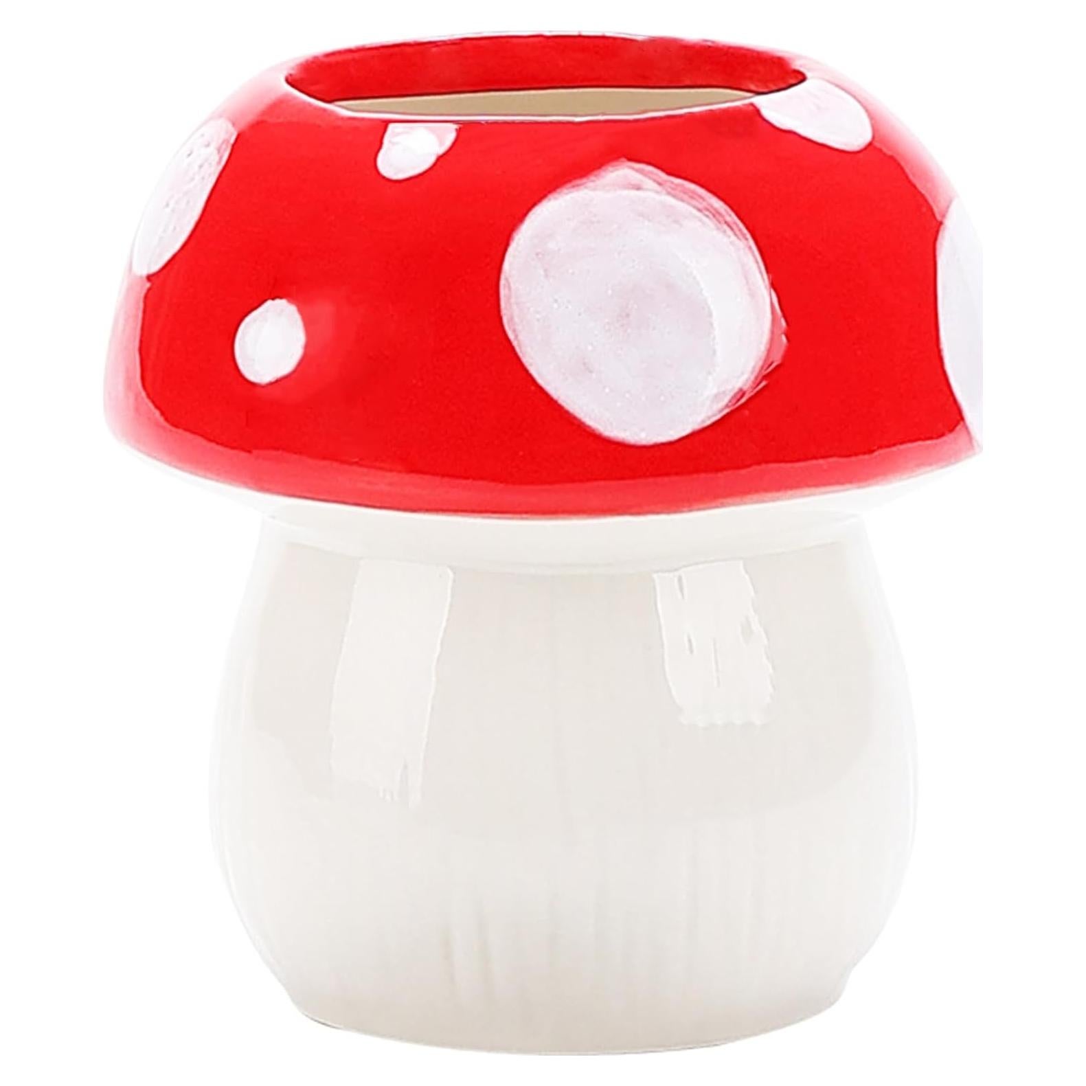 Soporte para Plumas y Cepillos de Dientes Busnos Rojo Cerámica