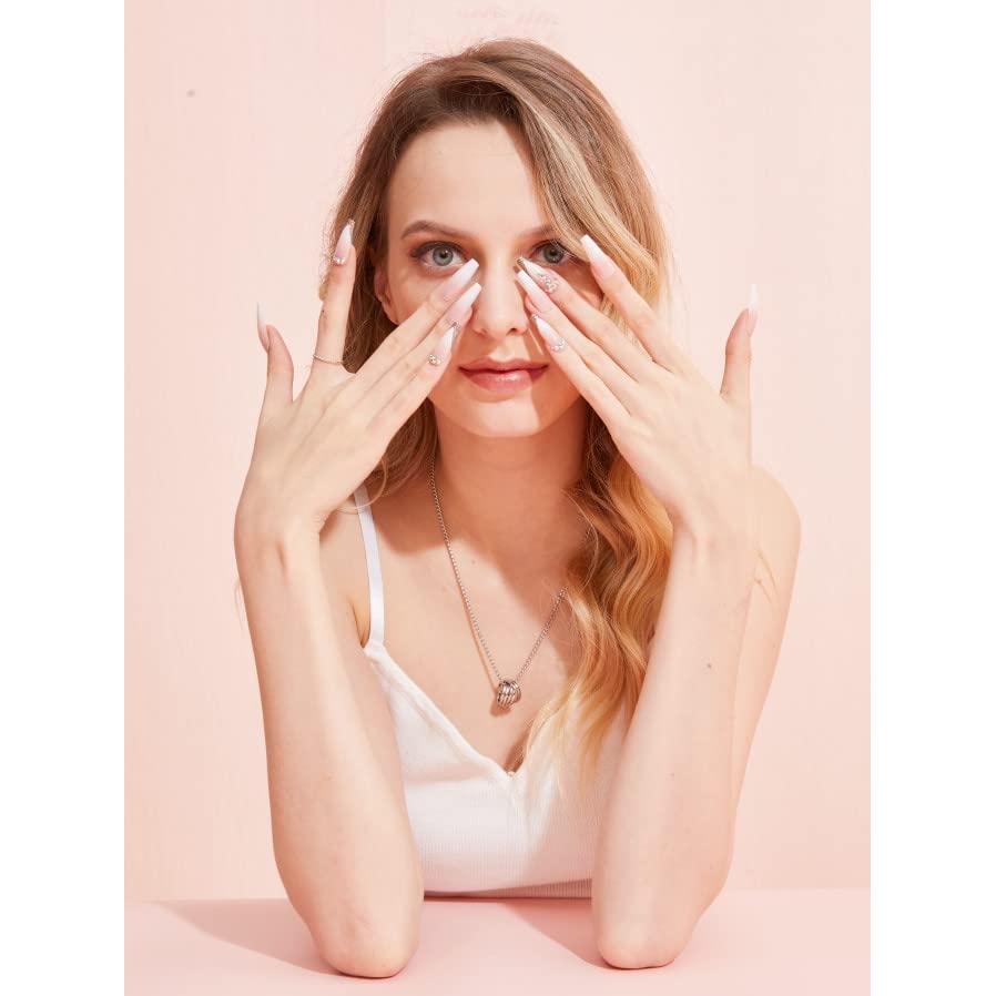 480 Puntas de Uñas Acrílicas XL C Curve Deciniee - 12 Tamaños