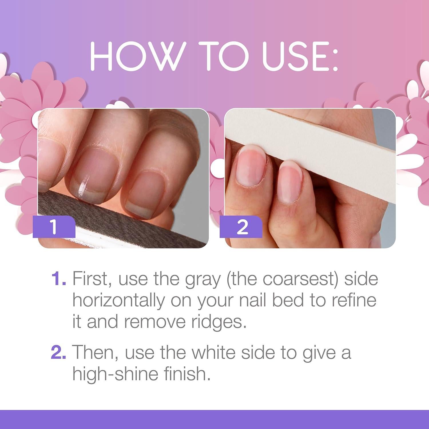 Pulidor Desechable Flowery 25 Pcs - Brillo y Lijado Uñas