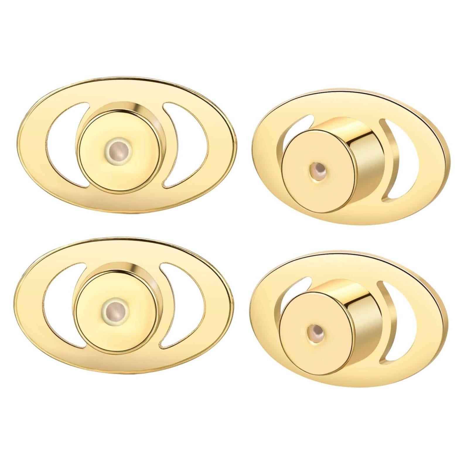 Resortes Elevadores para Pendientes AKRUWELRY Oro Blanco 4pcs