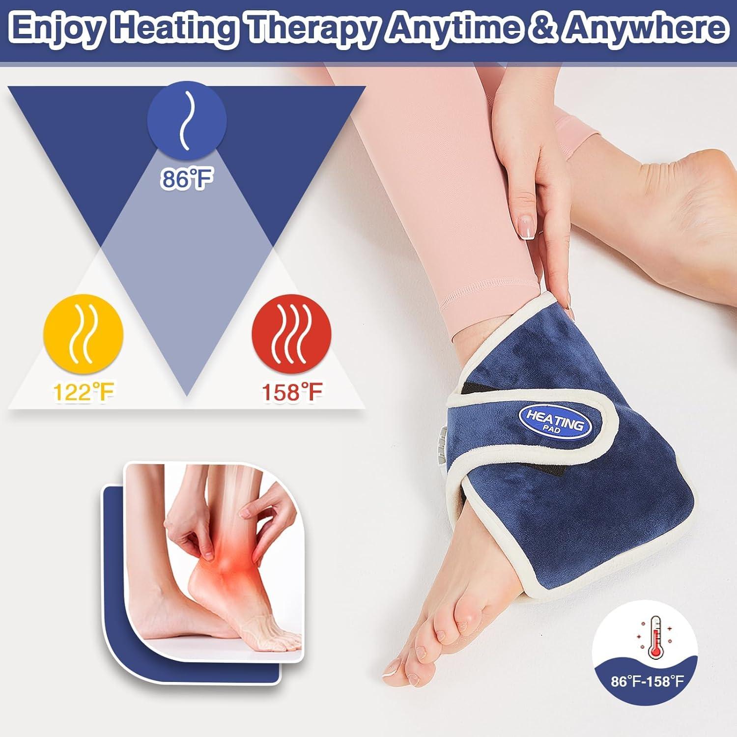 Almohadilla Térmica para Tobillo AOBOCO - Alivio Dolor 19x16cm