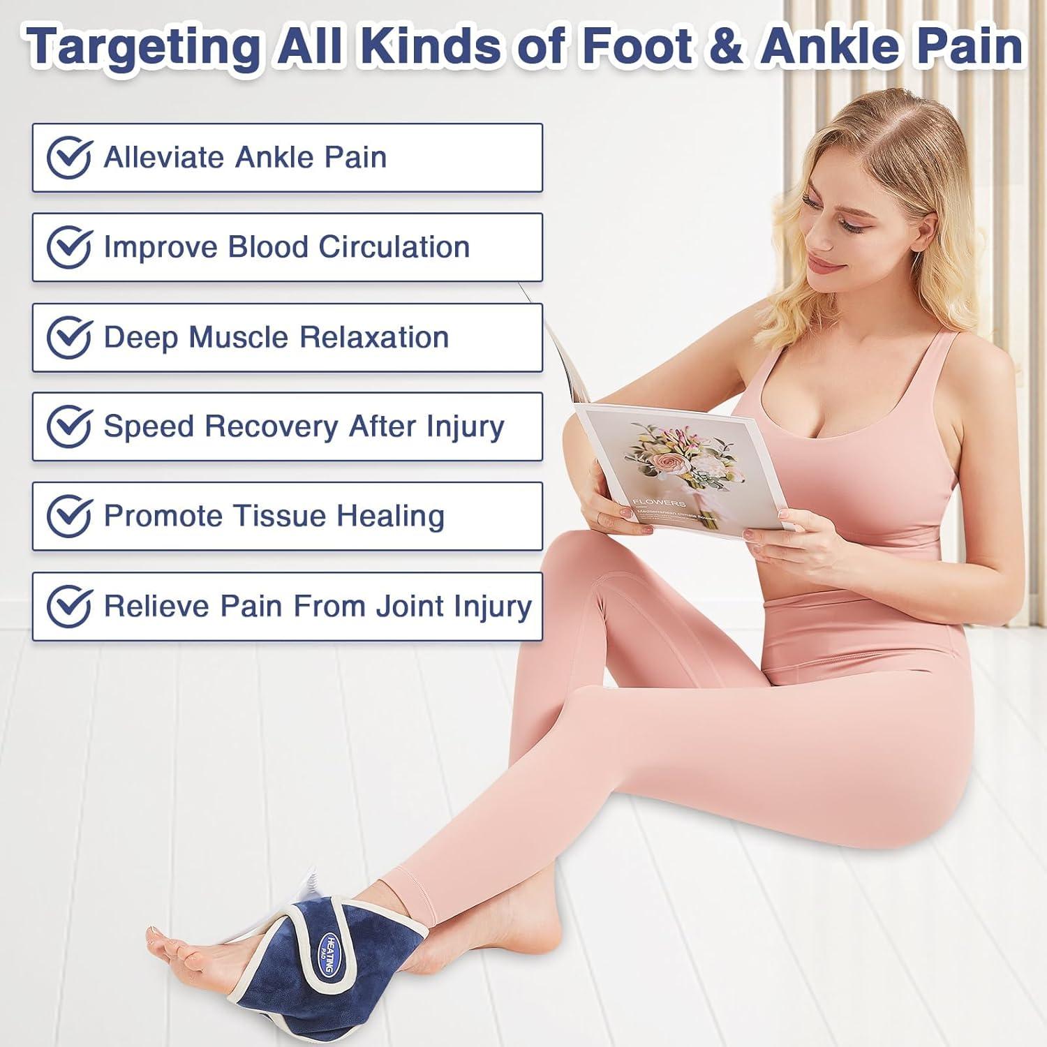 Almohadilla Térmica para Tobillo AOBOCO - Alivio Dolor 19x16cm