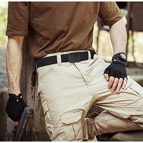 Cinturón Táctico Militar WYuZe Ajustable Nylon Negro 125 cm