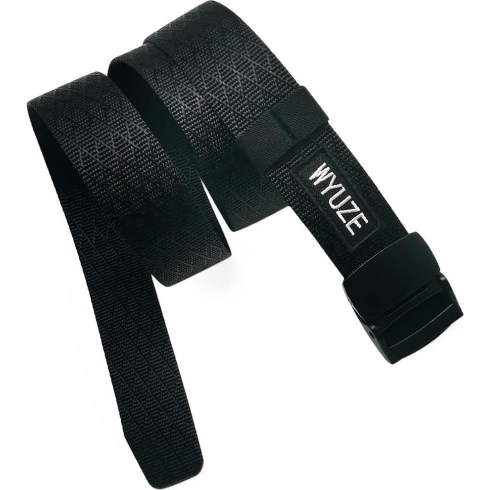 Cinturón Táctico Militar WYuZe Ajustable Nylon Negro 125 cm