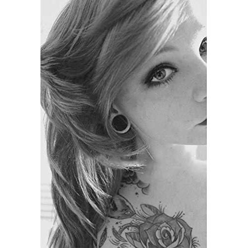 Tapones de Oreja ZS Acero Inoxidable 8mm Circonita Negra