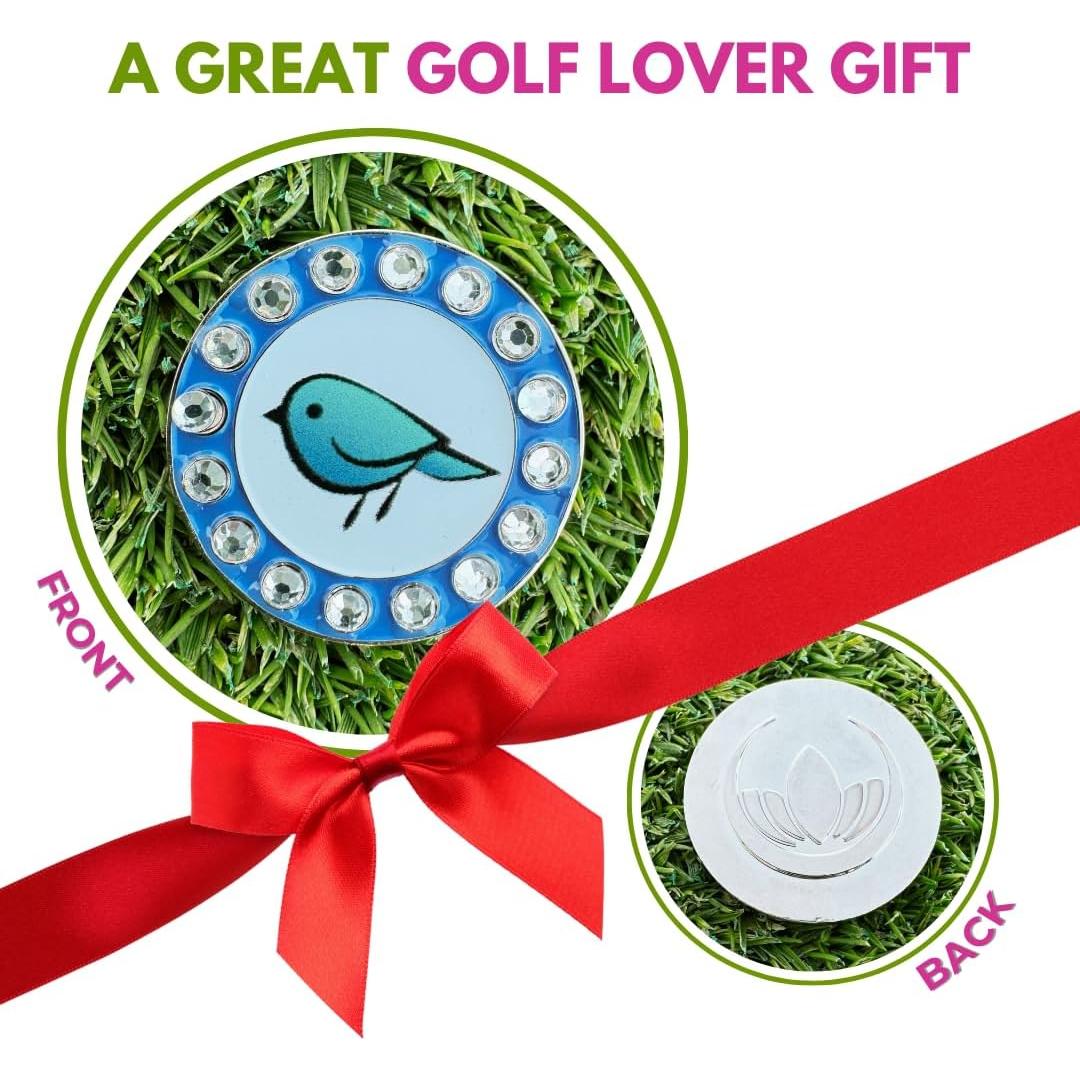 Clip de Sombrero Obirdie con Marcador de Pelota de Golf Birdie