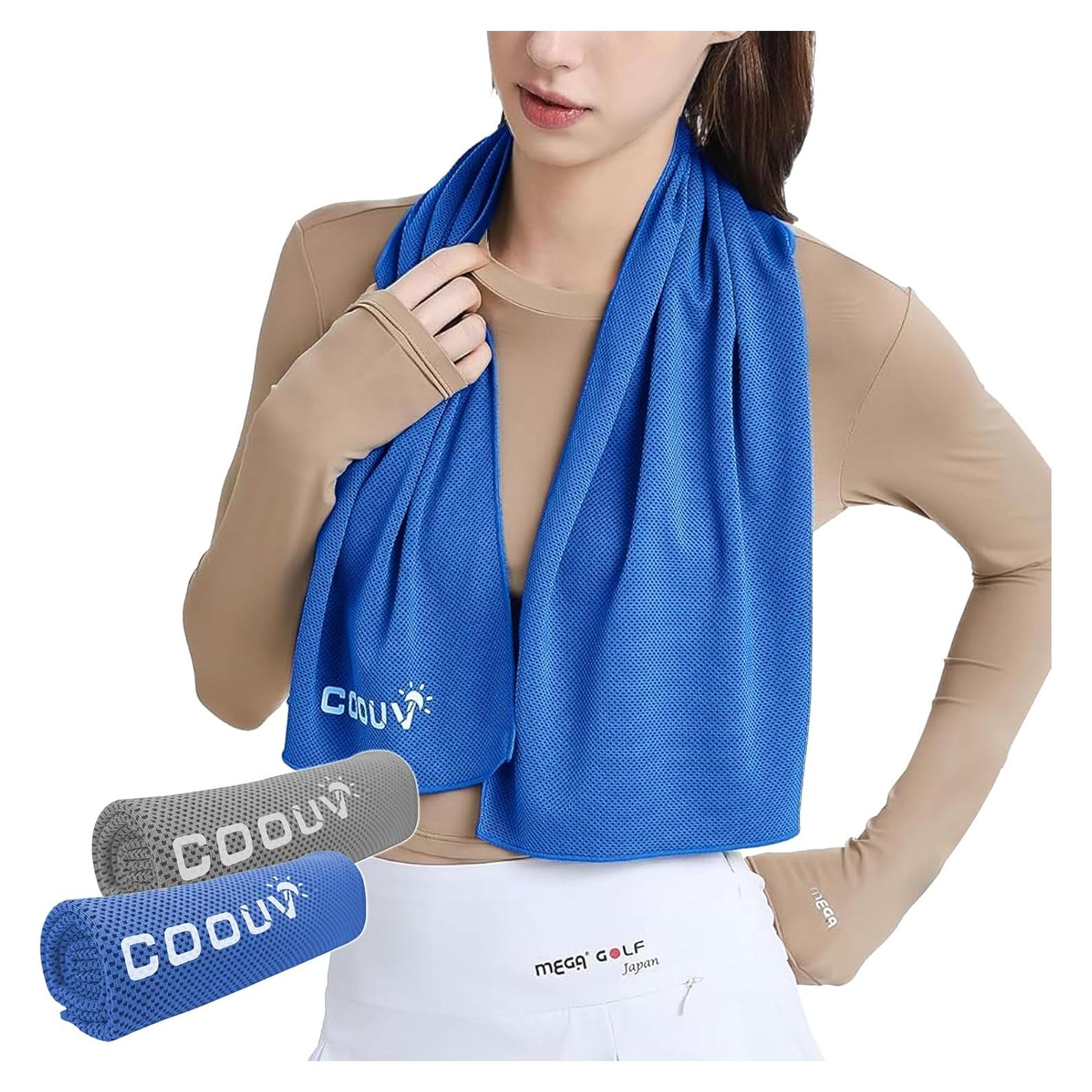 Toallas Refrigerantes COOUV 98x30 cm 2 Paquetes Microfibra