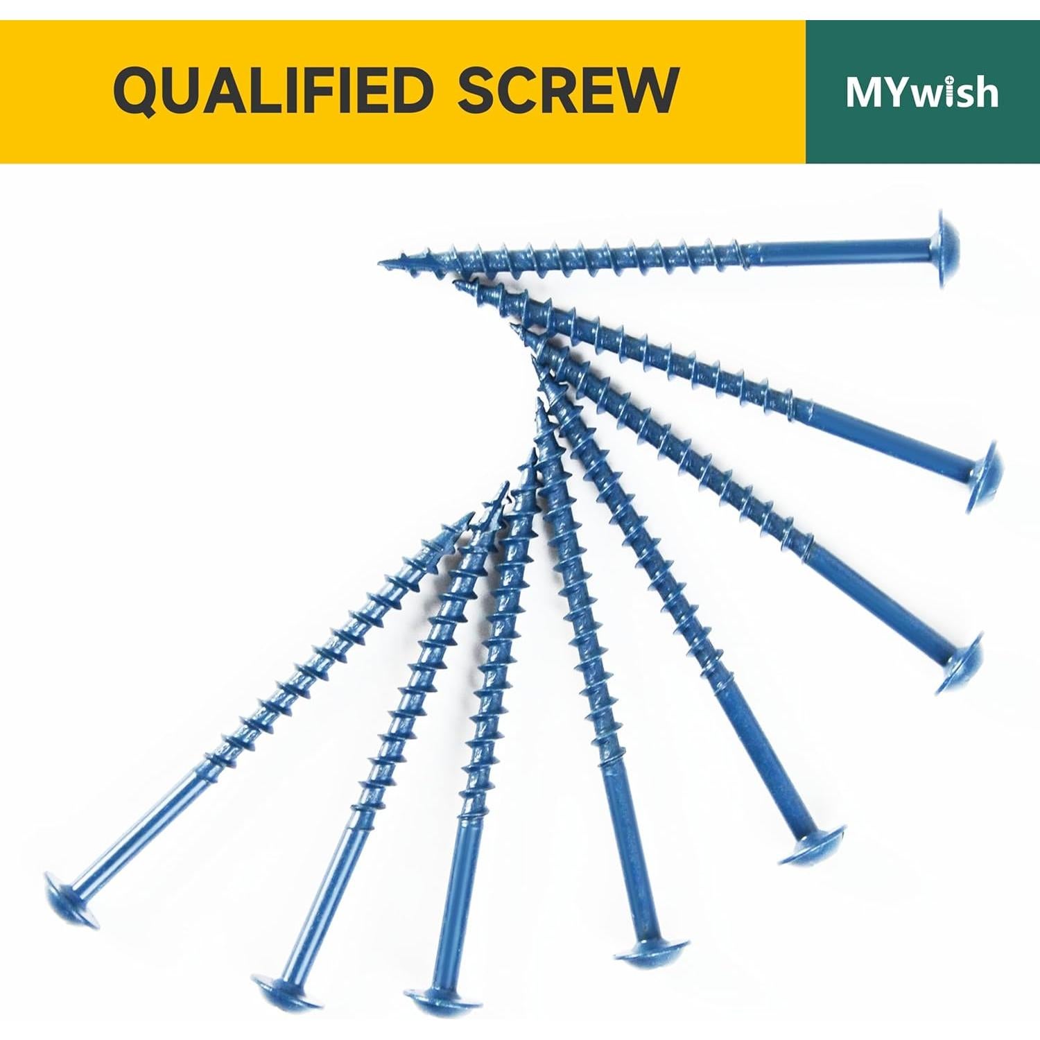 Tornillos de Agujero de Bolsillo Mywish #8 x 25mm - 100 Pcs