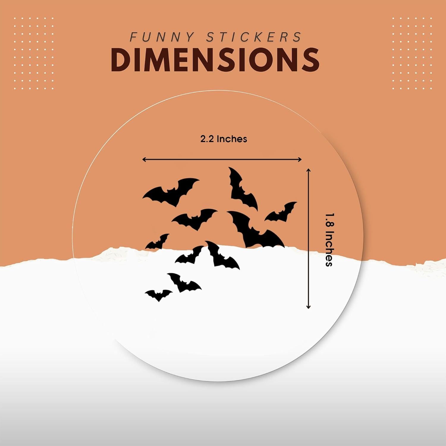 Calcomanías de Murciélagos Halloween Miarita - 3 Pcs Vinilo