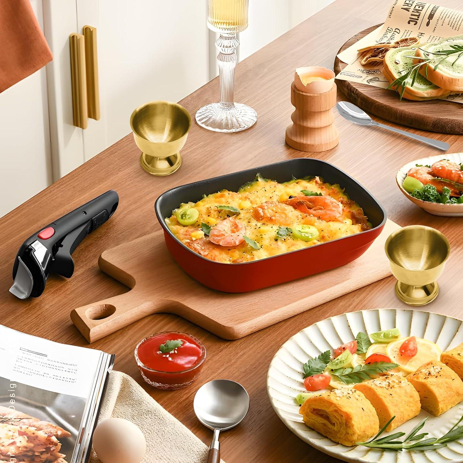 Juego de 5 Abridores de Huevo Vibedor - Acero Inoxidable Dorado