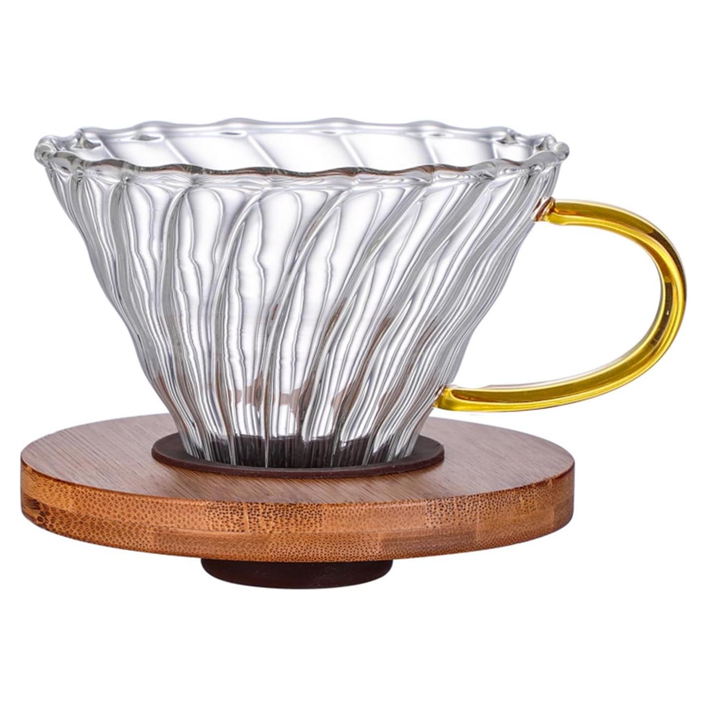 Goteador de Café de Vidrio Gute - 1 a 4 Tazas, Mango Ergonómico