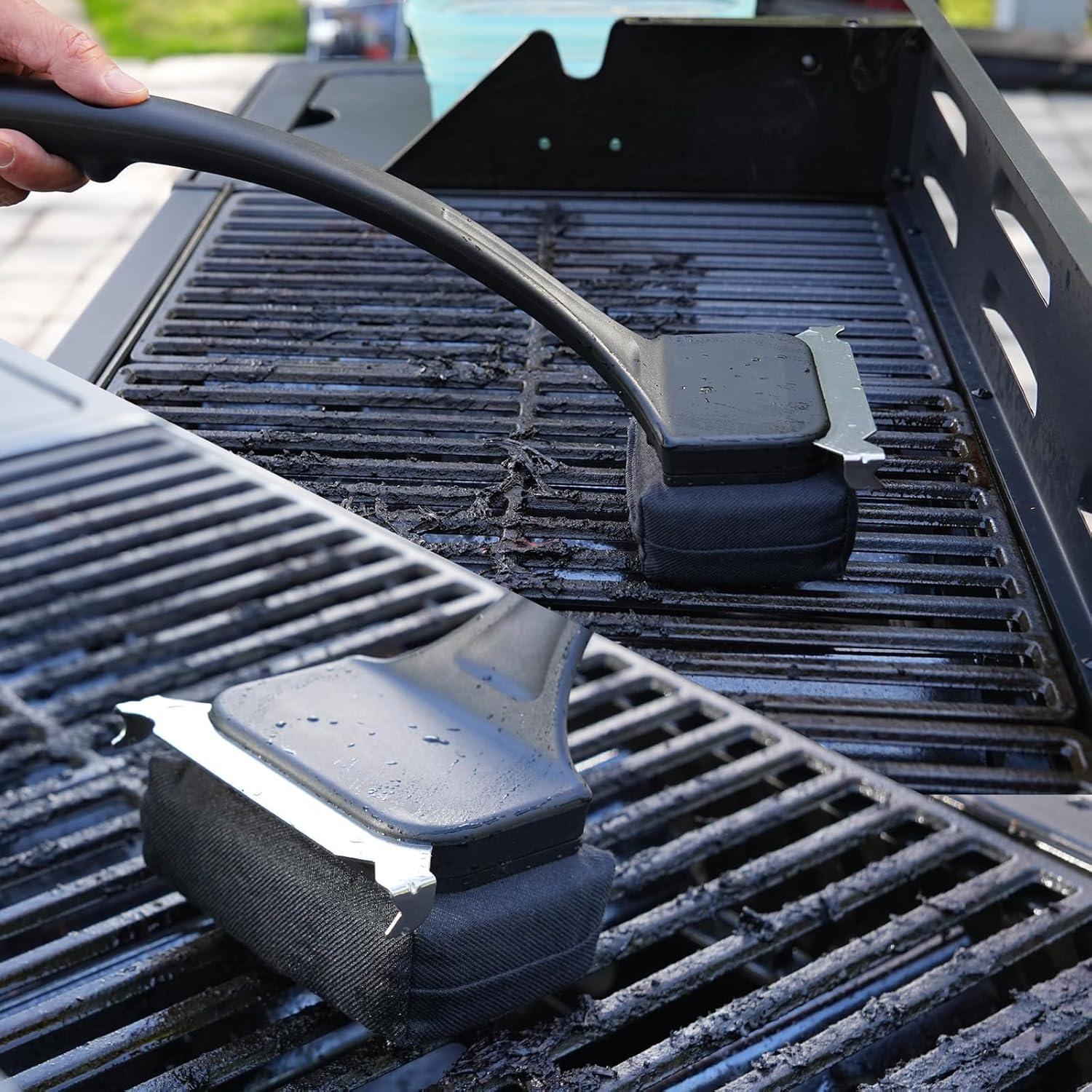 Cepillo para Parrilla Sin Cerda Mavipromax 45.72 cm con Raspador