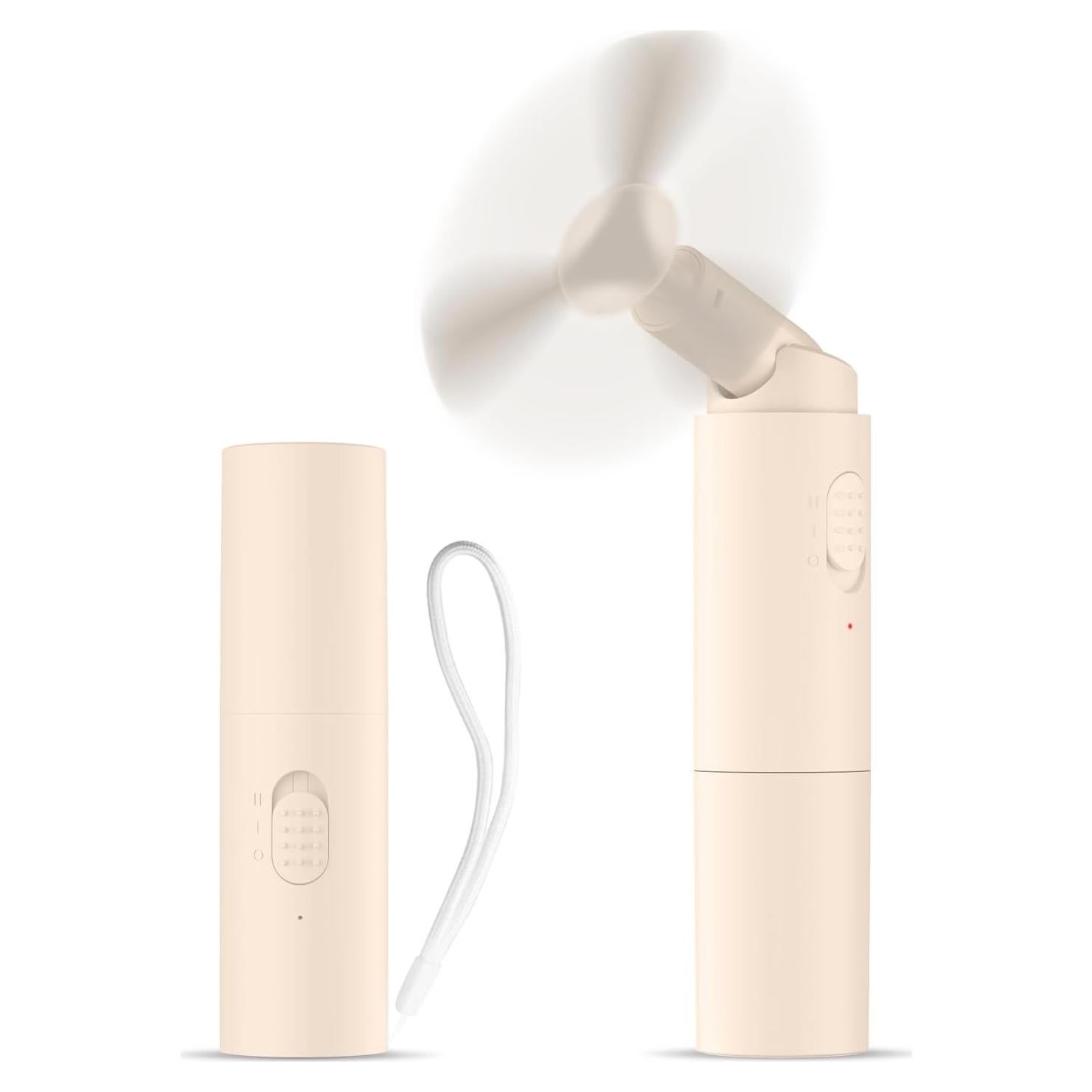 Ventilador Mini Portátil Recargable Andwing V38 Beige