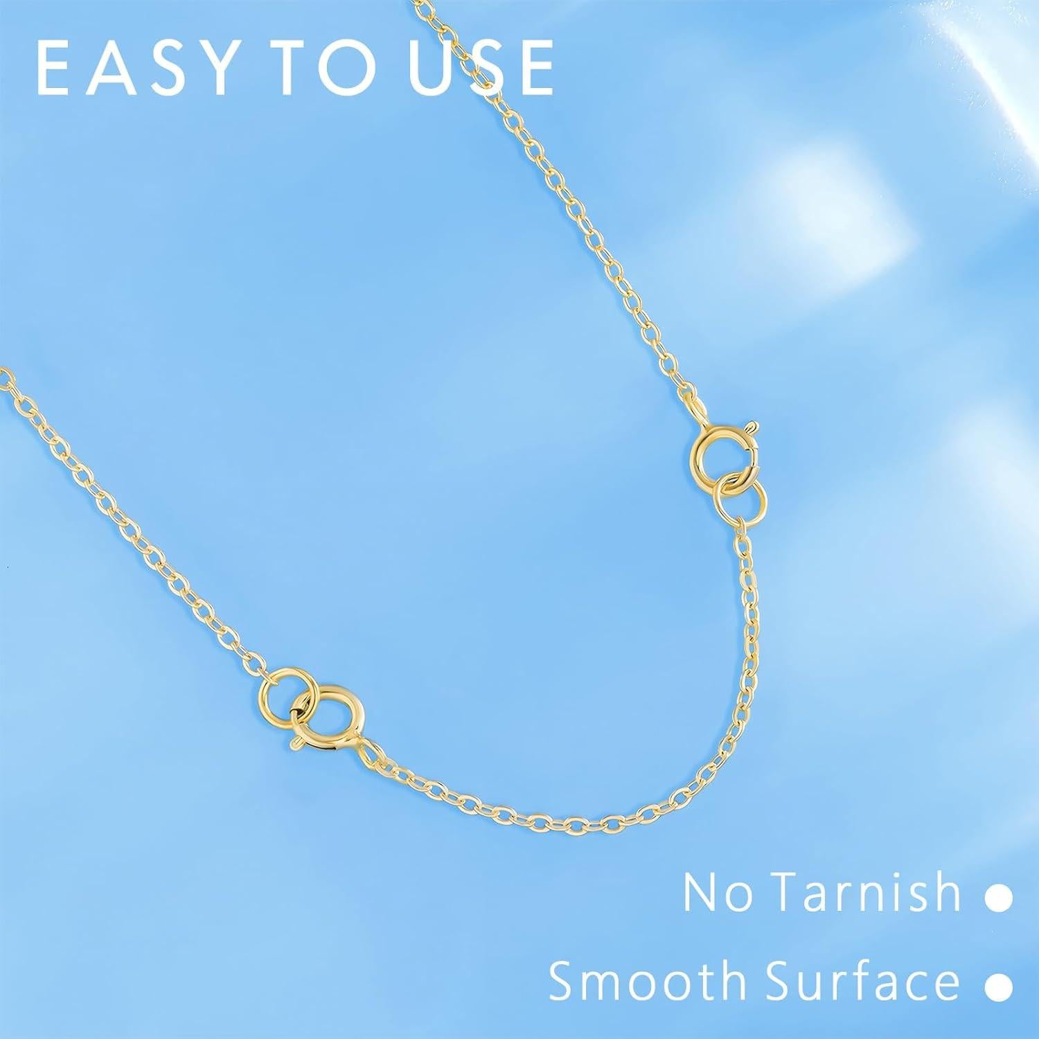 Extensores de Joyería de Oro VANBARIS - Set de 2 Piezas 2.54/5.08 cm